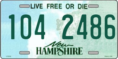 NH license plate 1042486