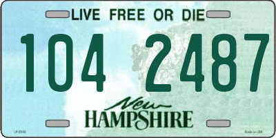 NH license plate 1042487