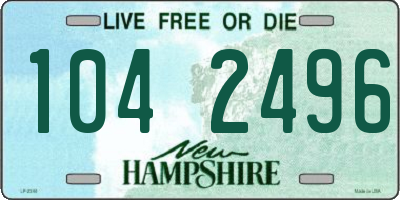 NH license plate 1042496
