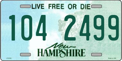 NH license plate 1042499