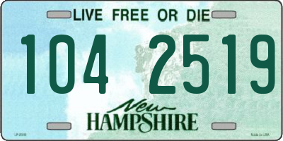 NH license plate 1042519