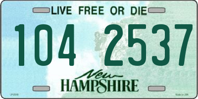 NH license plate 1042537