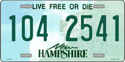 NH license plate 1042541