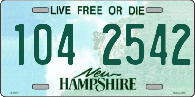 NH license plate 1042542