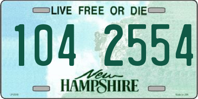 NH license plate 1042554