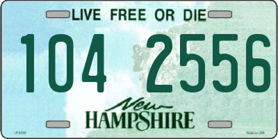 NH license plate 1042556