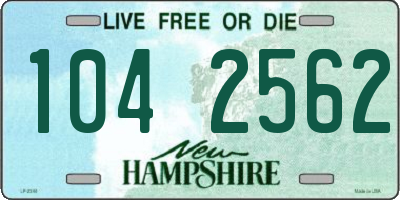NH license plate 1042562