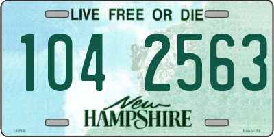 NH license plate 1042563