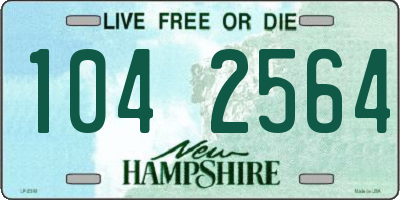 NH license plate 1042564