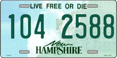 NH license plate 1042588