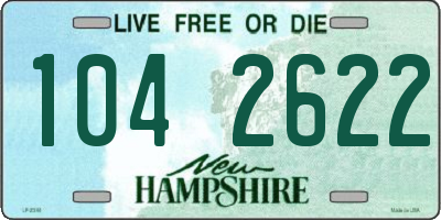 NH license plate 1042622