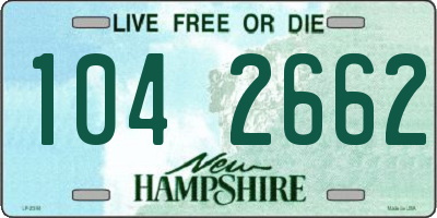 NH license plate 1042662