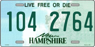 NH license plate 1042764