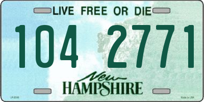 NH license plate 1042771