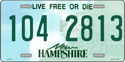 NH license plate 1042813