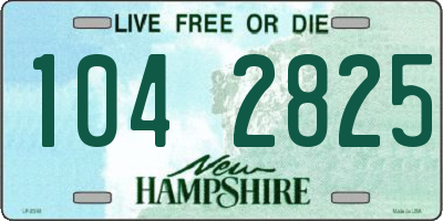 NH license plate 1042825