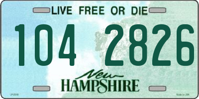 NH license plate 1042826