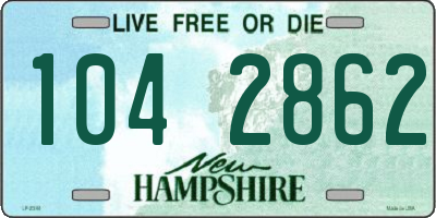 NH license plate 1042862