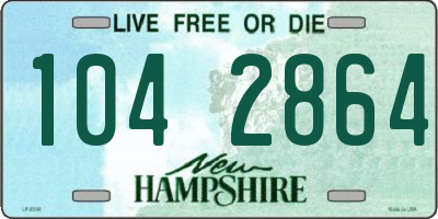 NH license plate 1042864