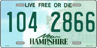 NH license plate 1042866