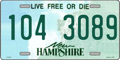 NH license plate 1043089