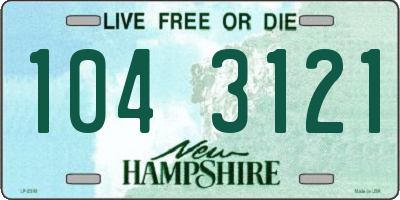 NH license plate 1043121