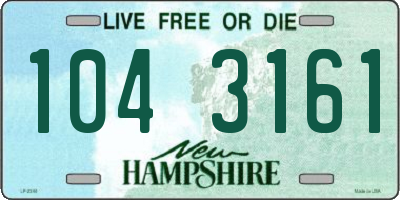 NH license plate 1043161