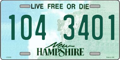 NH license plate 1043401