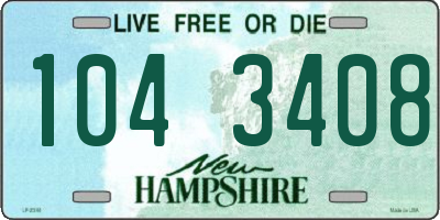NH license plate 1043408