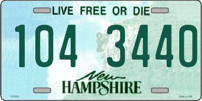 NH license plate 1043440