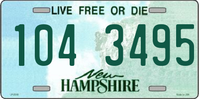 NH license plate 1043495