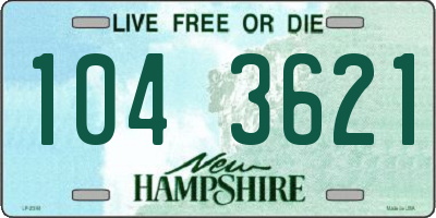 NH license plate 1043621