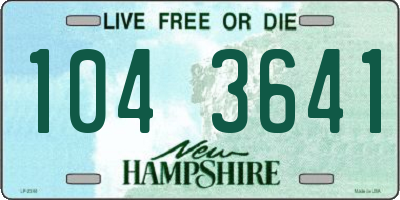 NH license plate 1043641