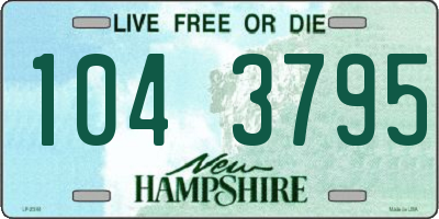 NH license plate 1043795