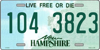 NH license plate 1043823