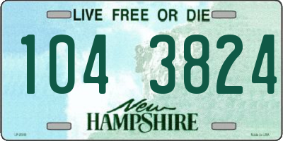 NH license plate 1043824