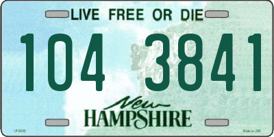 NH license plate 1043841