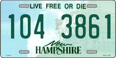 NH license plate 1043861