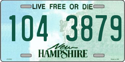 NH license plate 1043879