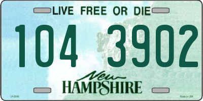 NH license plate 1043902