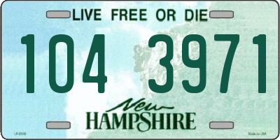 NH license plate 1043971
