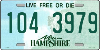 NH license plate 1043979