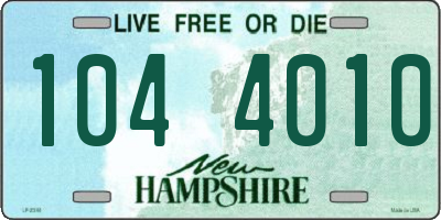NH license plate 1044010