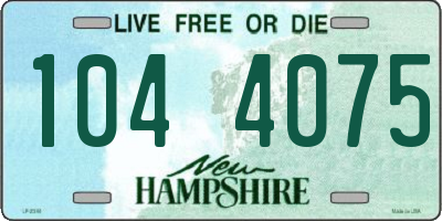 NH license plate 1044075