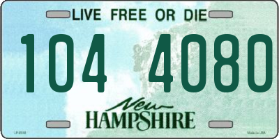 NH license plate 1044080