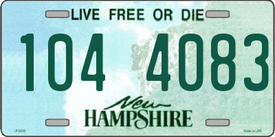 NH license plate 1044083