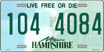 NH license plate 1044084