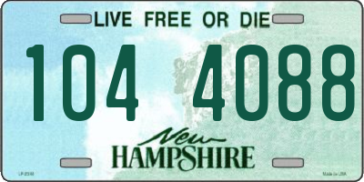NH license plate 1044088