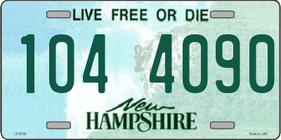 NH license plate 1044090