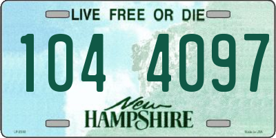 NH license plate 1044097
